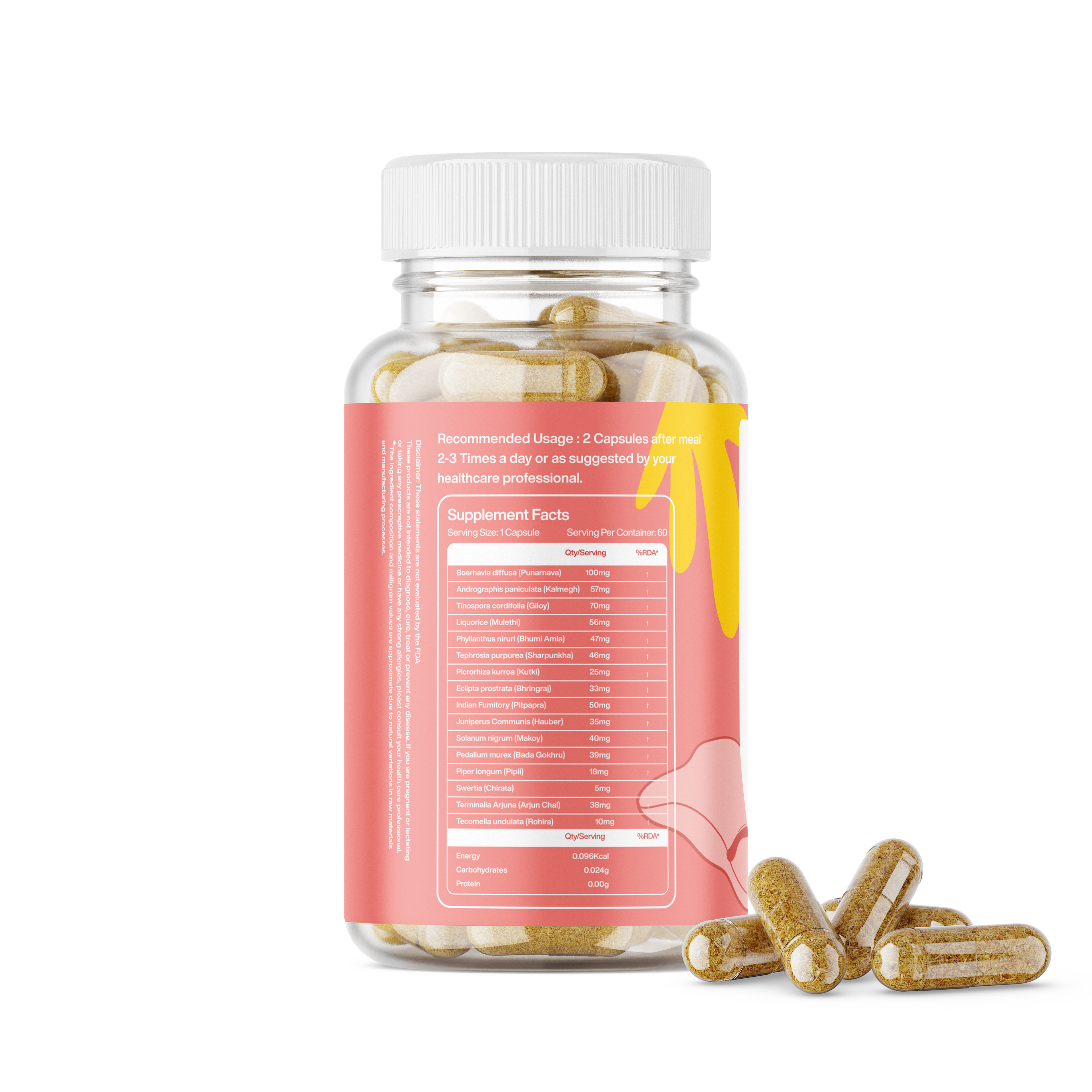 OrganicSupp Ayurvedic Liver Detox Capsules - Natural Liver Cleanse & Metabolism Support with Amla, Giloy & Haldi