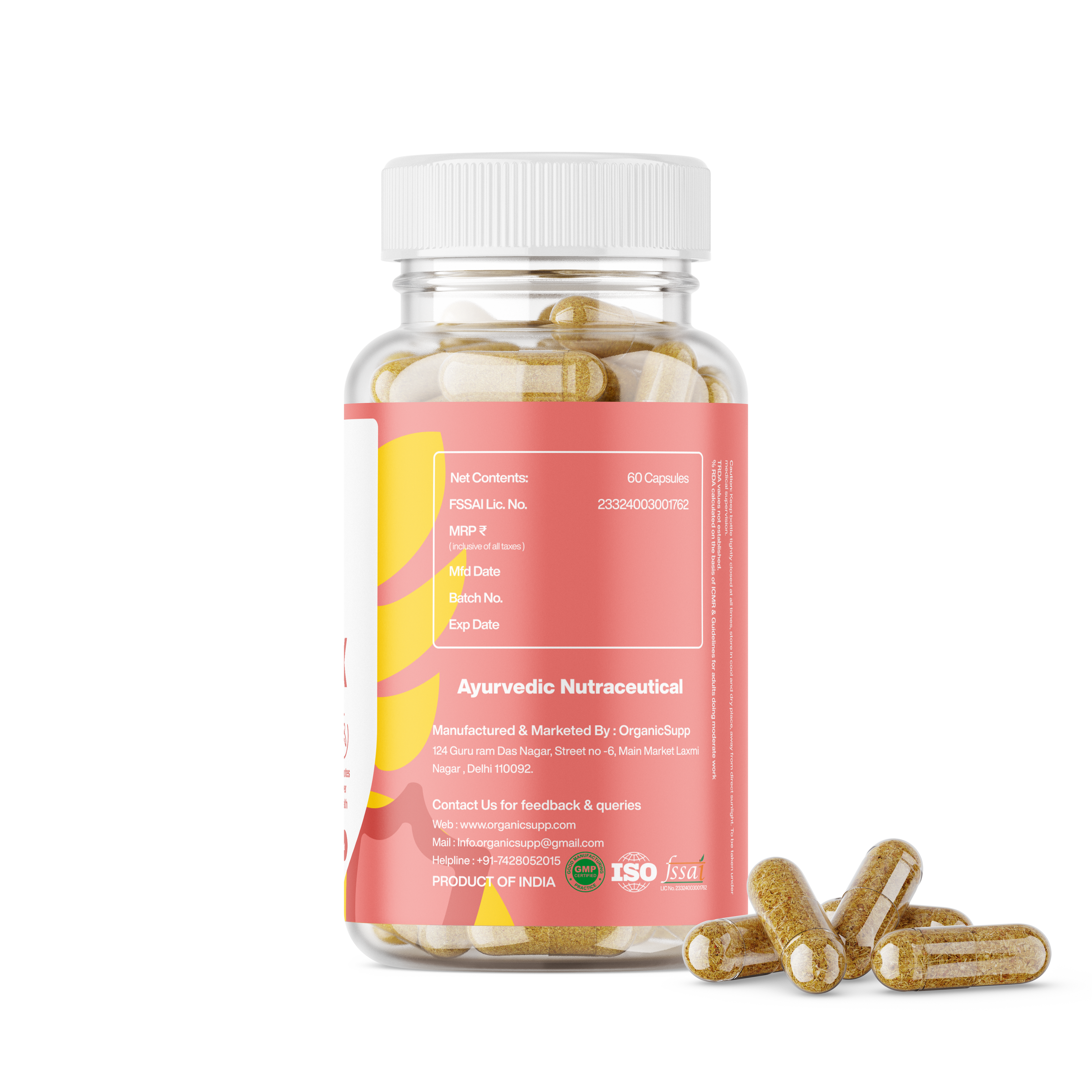 OrganicSupp Ayurvedic Liver Detox Capsules - Natural Liver Cleanse & Metabolism Support with Amla, Giloy & Haldi